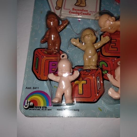 Vintage LJN Oodles Dolls 7 - 12 Coochy Coodles Figures w/Cards & Bracelet NIP - Picture 3 of 8